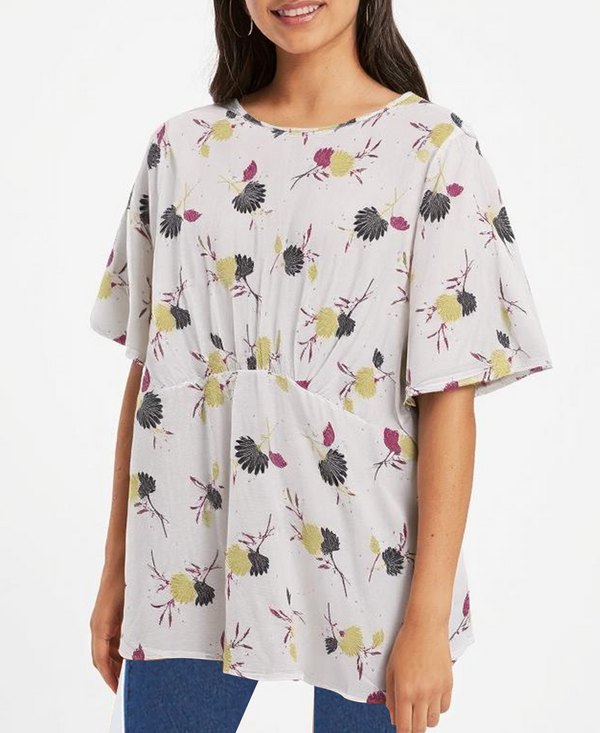 Floral Print Relaxed Top