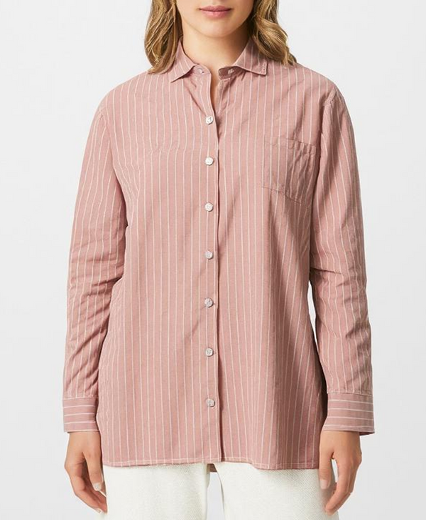 Light Pink Striped Button Shirt