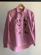 Red & White Striped Flower Shirt